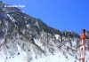 Snow-clad rocky mountains at Sikkim