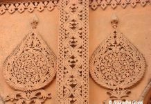 Carvings on Bangalore Palace Walls