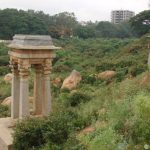 Kempegowda Tower at Kempumbudhi Lake the west one in Bengaluru