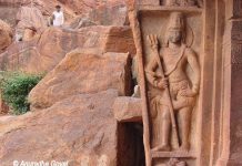 Dwarpalaka at Badami Caves