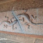 Two Lizards carved mystery at Aghoreshwara temple, Ikkeri