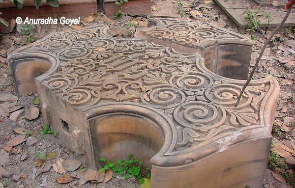 Stone at Lothian Cemetery Delhi, 1857 revolution walking trail