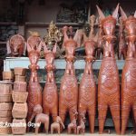 Traditional Bankura horses Terracotta artifacts at Art Mart of Bishnupur