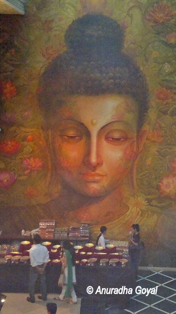 Giant Buddha painting