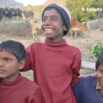 Kids at Barabar Hills in Bihar