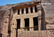 Excavated Cave at Kanheri Caves