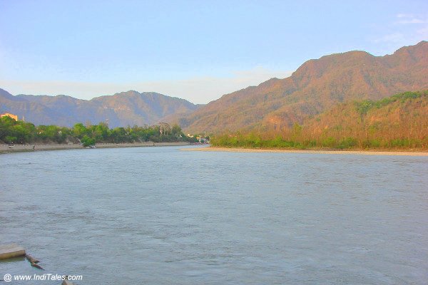 Ganga entering the plains at Rishikesh