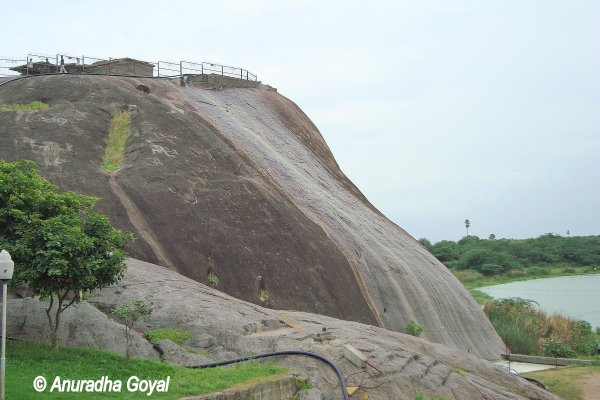 Ekshila, a massive rock in the campus