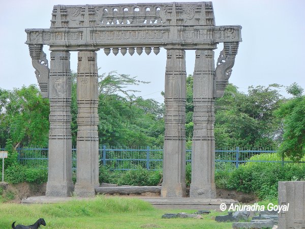 Kakatiya Signature Arches in stone at Warangal Fort