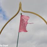 Flag atop the Panjagutta rock hill, Hyderabad