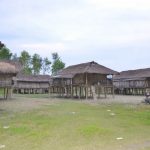 Tribal Huts by the Brahmaputra river