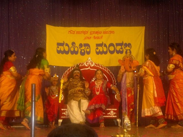 Drama at new year Mahila Mandali function in Sagar, Karnataka