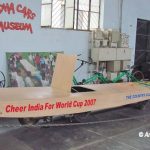 Cricket Bat shape car at Sudha Car Museum
