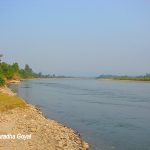 Jia Bhoroli river cris-crossing Nameri National Park