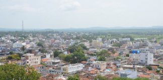 Medak cityscape view from Medak Fort