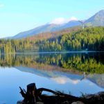Reflections in Strbske Pleso Lake, Slovakia