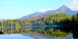 Reflections in Strbske Pleso Lake, Slovakia