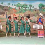 Diorama outside Nehru Centenary Tribal Museum