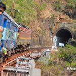 Moments before entering yet another tunnel on Train journey to Araku Valley