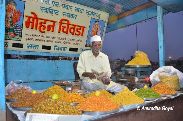 A Chivda Shop at Nasik