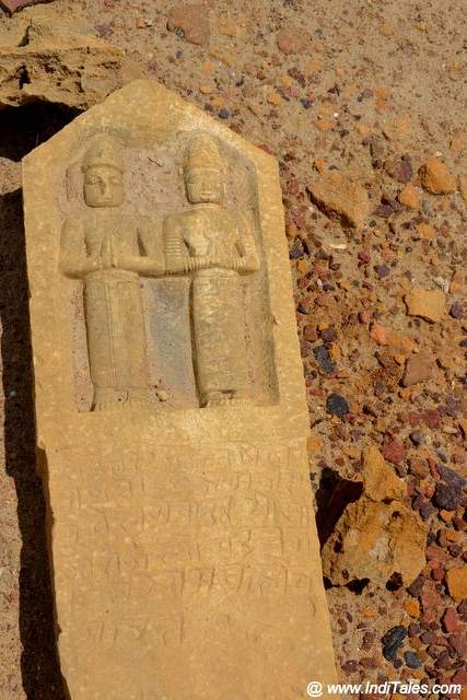 Hero stone at Kuldhara