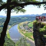 Elbe river view at Saxon Switzerland