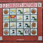 A collage of Le Corbusier's Sketches