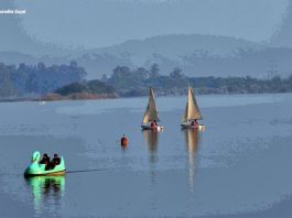 Boating in Sukhna Lake, Chandigarh