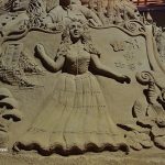 Sand Alice in her wonderland at Miramar Beach