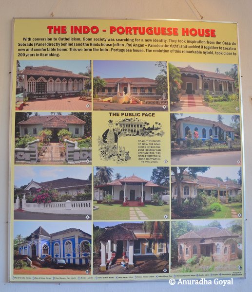 A collage of Indo-Portuguese Houses in Goa