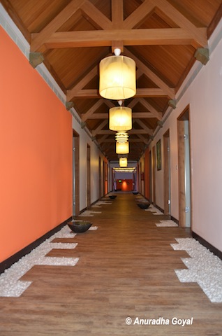 Corridors of the Spa in Kollam