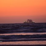 Orange hues of the sky