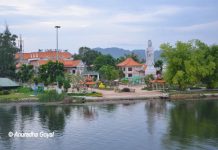 Buddhist Temple on Banks of River Kwai, Kanchanaburi