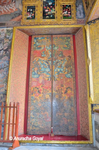 Painted Door at Temple of Reclining Buddha