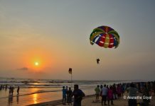 Evening at Colva beach, Goa
