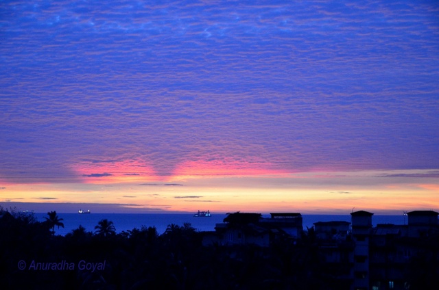 Colors of Goa skies in the year 2014