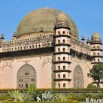 Landscape view of Gol Gumbaz