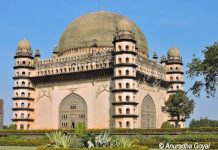 Landscape view of Gol Gumbaz