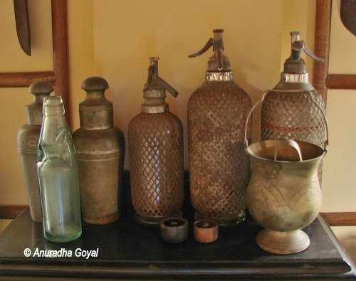 Various Avatars of Soda Bottles on display at Goa Chitra Museum