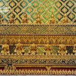 Ornate borders on the walls of Grand Palace Bangkok