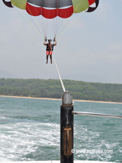 Parasailing in Arabian Sea by Sai Vishram Beach Resort