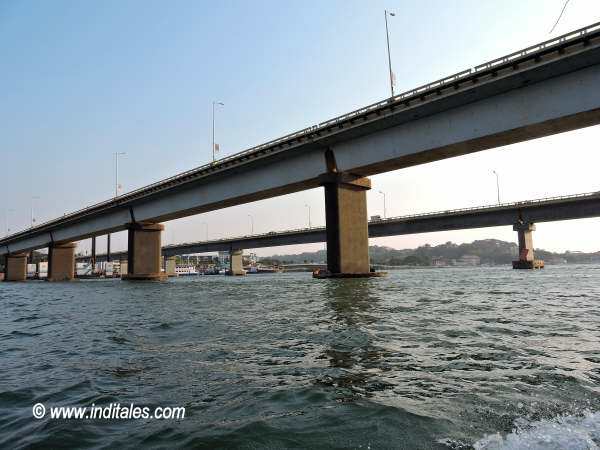 Twin Bridges of Mandovi in Goa