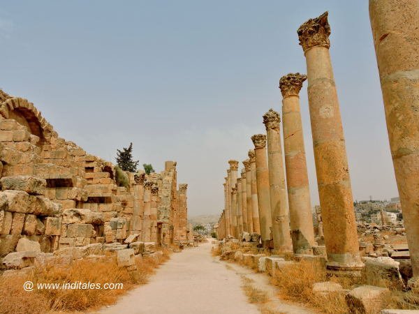 Cardo - the heart of Jerash City