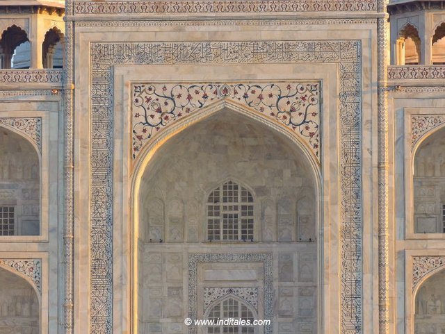 Another detail of the Taj Mahal Front facade