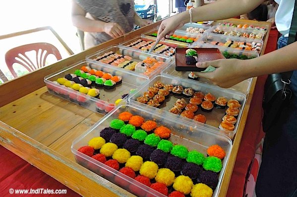 Colorful sweets at Bann Ton Tan riverside market