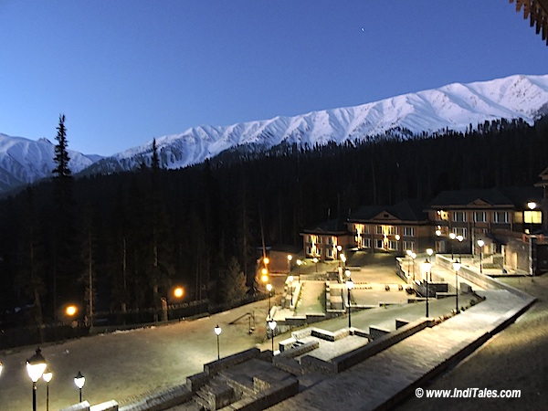 Dusk view of Himalayas from Khyber Himalayan Spa & resort Gulmarg