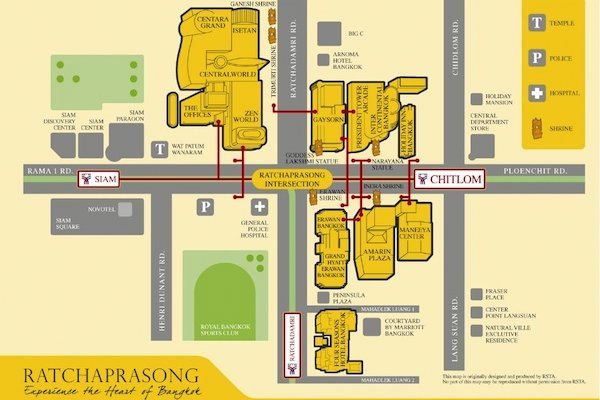 Walking Map of Ratchaprasong