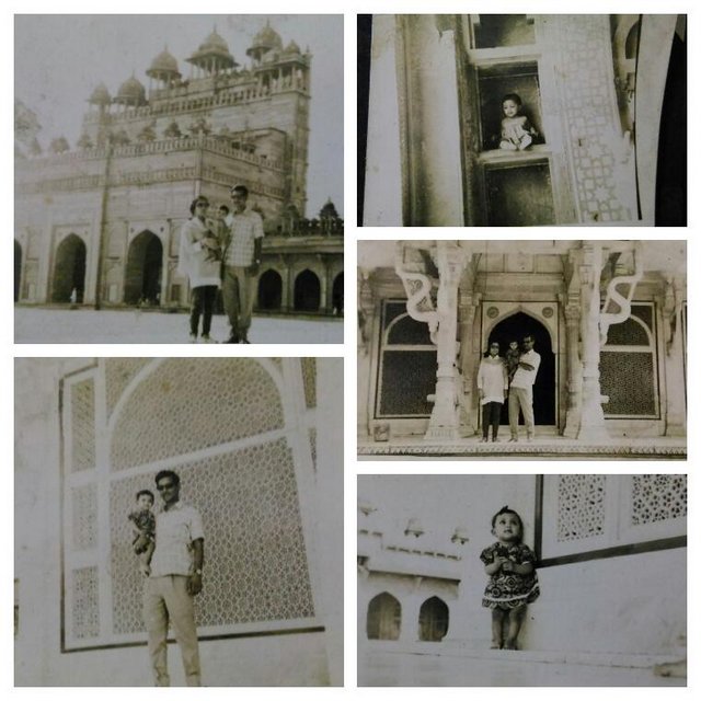 In Fatehpur Sikri, with my parents