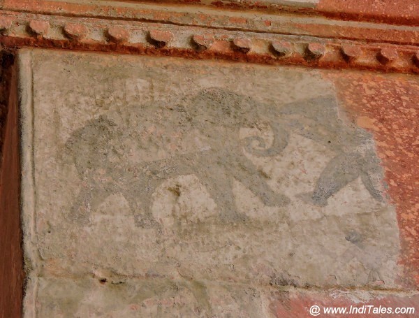 Elephant Murals at Fatehpur Sikri