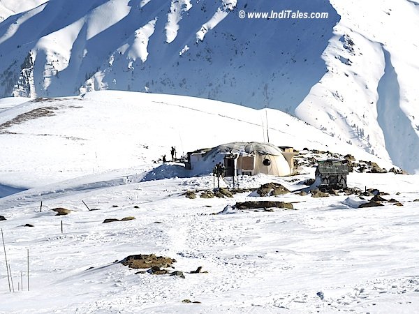 Army Camp on top of Apharwat Mountain